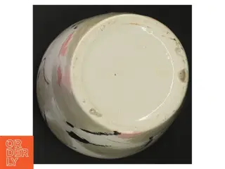 Håndmalet Keramikvase med abstrakt dyremønster (str. 23 x 15 cm)