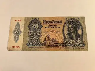 20 Pengo Hungary 1941