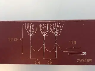 3 træer 3x60 LED 