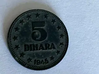 5 Dinara 1945 Yugoslavia