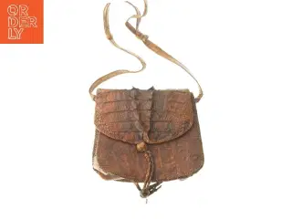Krokodilleskinds taske  (str. 22x24x14 cm)