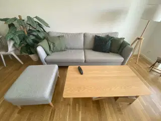 Sofa med puf 