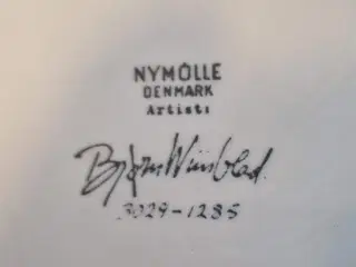 Bjørn Wiinblad fad 22 cm, brugt men som ny