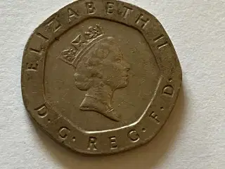 20 Pence England 1990