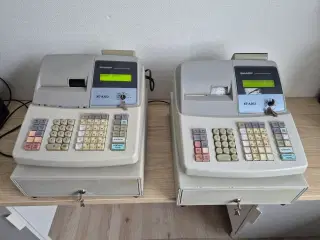 2 Kasseapparater  Sharp XE-AS303 