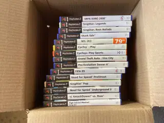 15 stk PS2 spil som jeg sælger til 150, 