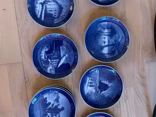 Royal Copenhagen juleplatter 1971-1999
