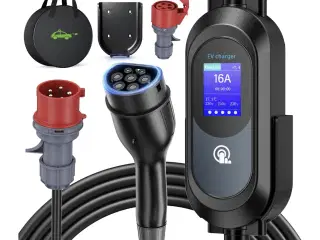 Ladeboks 11kW  3 faser; transportabel/vægmontering