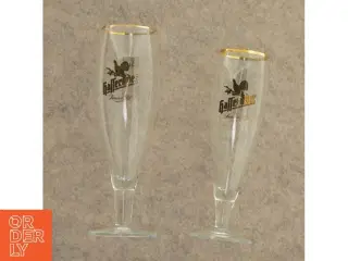 Ølglas fra Hafferder (str. 22 x 7 cm og 20 x 7 cm)