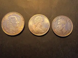 3 sølvmønter