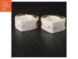 Julelysestager i hjerteform (str. 8x8 cm)