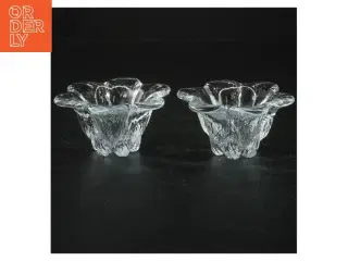 Glasblomst skåle (str. H. 5 cm. ø. 9,5 cm)