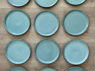 Bitz gastro flad tallerken grå/lyseblå 27 cm