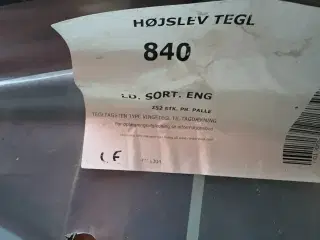 Højslev lille dansk format sort egroberet.