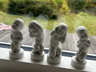 Bing & Grøndahl: De Fire Piner (4 B&G figurer)
