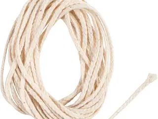 Væge, Passer til dyppelys (diam. 15-22 mm) og støbelys (diam. 40-60 mm), 100 g, 3m/ 1 pk.