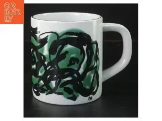 Keramikkrus med abstrakt mønster fra Royal Copenhagen (str. 11,5x10 cm)