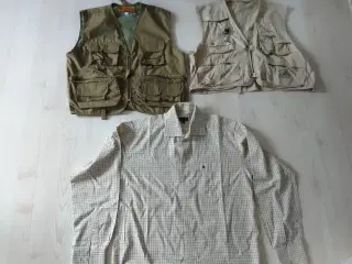 Lystfiskertøj   2 veste + 1 skjorte