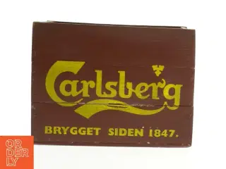 Lille ølkasse fra Carlsberg med logo (22x14x17 cm)