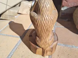 Gammel Abe Træfigur Askebæger