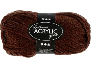 Fantasia Polyacrylgarn, L: 80 M, brun, 50g/ 1 ngl.