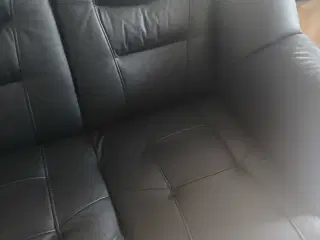 Superflot lædersofa 