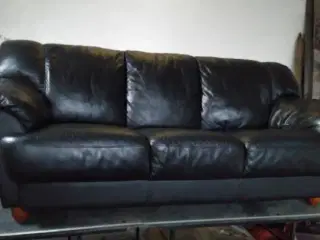 Lædersofa - 3 prs. - Piouattro (Italiensk)