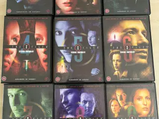 X-files dvd’er sæson 1-9