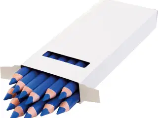 edu Kraftige Farveblyanter, tykkelse 10 mm, mine 6,25 mm, mørk blå, 12stk./ 1 pk.