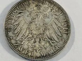 Zwei Mark 1911 J Germany