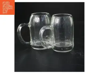 Ølkrus i glas (str. 11,5 cm x 7 ø cm)