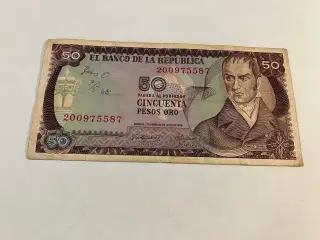 50 Pesos Oro 1974 Colombia - Kuglepen