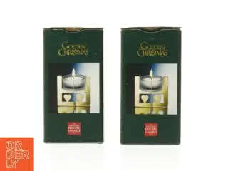 Holmegaard Golden Christmas Lysestage fra Holmegaard (str. 11 cm. 2 styk)