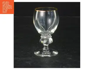 Glas med guldkanter (str. 10x5 cm)