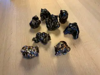 5 brune bjørneunger fra Royal Copenhagen 