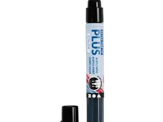 Plus Color Tusch, L: 14,5 cm, streg 0,7 mm, sort, 5,5 ml, 1 stk.