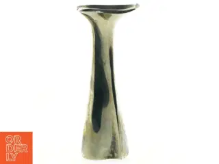 Sølvfarvet vase (str. 16 x 7 cm)