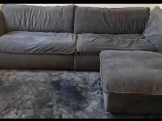 Lækker kvalitets flyder sofa + puf 
