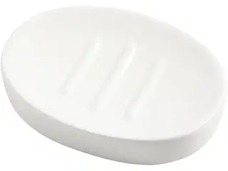 Sæbeskål, H: 2,5 cm, L: 13,5 cm, B: 10 cm, hvid, 1 stk.