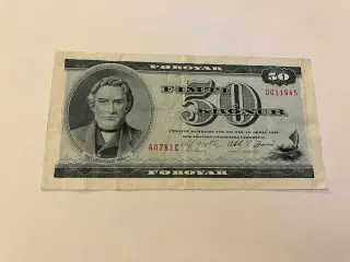 50 Kronur Færøerne