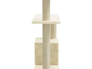 Kradsetræ med sisalkradsestolper 70 cm cremefarvet