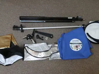 Lastolite pro Stativ m holder + 5 reflektor/skærme