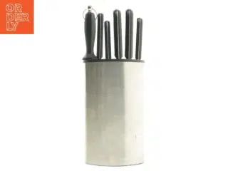 Knivsæt med blok (str. 37 cm)