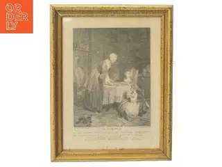 Indrammet vintage billede (str. 49x38 cm)