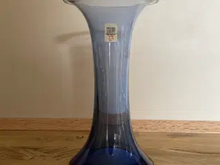Holmegaard blå vase 18.5cm
