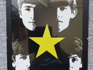 billede/glas, motiv: The Beatles