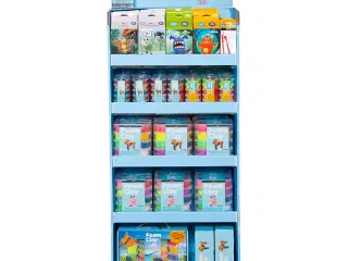 Gulvdisplay med Foam Clay® - 102 enheder, assorterede farver