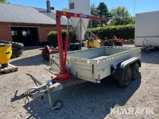 Boogietrailer Humbaur 2000kg - med kran