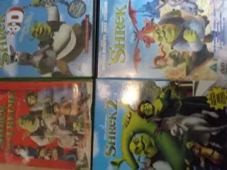 4 dvder med Shrek