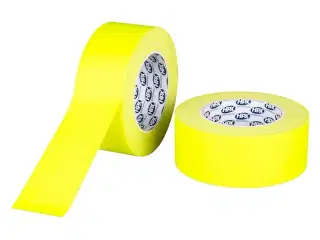Gaffatape fluo gul, 50mm x 25m
